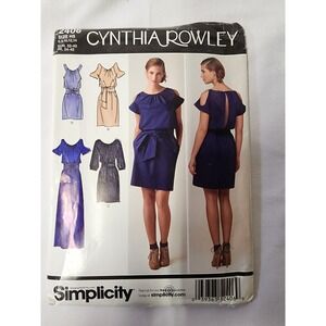 Simplicity Cynthia Rowley Uncut Pattern Misses Dress/3 lengths